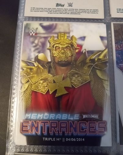 2021 Topps WWE Memorable Entrances #ME-7 Triple H — front