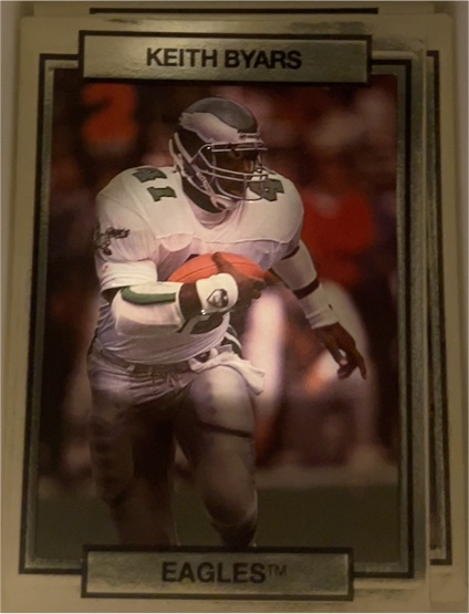 1990 Action Packed #203 Keith Byars Philadelphia Eagles — front