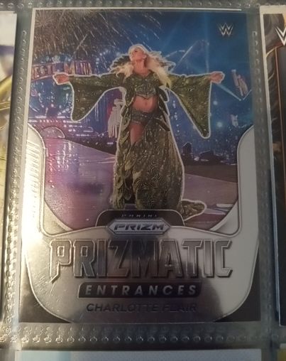 2022 Panini Prizm WWE Prizmatic Entrances #11 Charlotte Flair — front