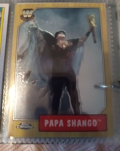 2008 Topps WWE Heritage Chrome #78 Papa Shango — front
