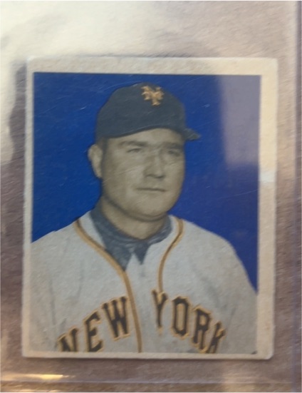 1949 Bowman #85 Johnny Mize — front