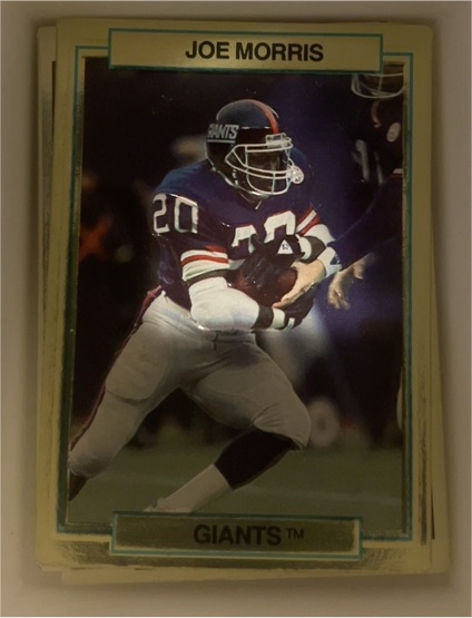 1989 Action Packed Test #18 Joe Morris — front