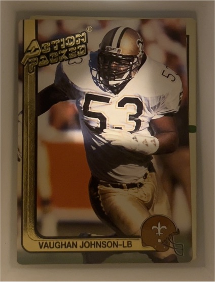 1991 Action Packed #175 Vaughan Johnson — front