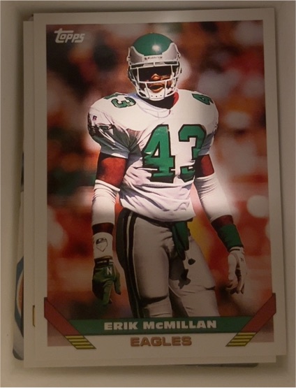 1993 Topps #418 Erik McMillan — front