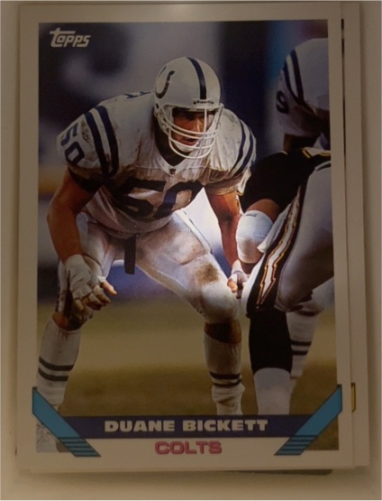 1993 Topps #632 Duane Bickett — front