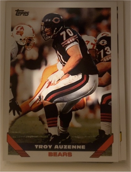 1993 Topps #629 Troy Auzenne Chicago Bears — front