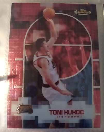 2000-01 Topps Finest #7 Toni Kukoc — front