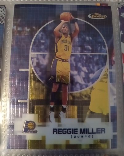 2000-01 Topps Finest #31 Reggie Miller — front