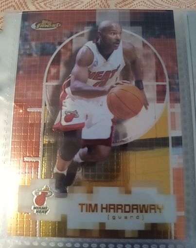 2000-01 Topps Finest #104 Tim Hardaway — front