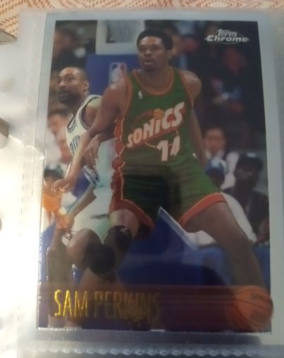 1996-97 Topps Chrome #29 Sam Perkins — front