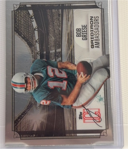 2024 Topps Signature Class #GA-27 Bob Griese Gridiron Ambassadors — front