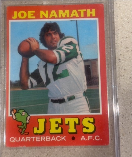 1971 Topps #250 Joe Namath — front