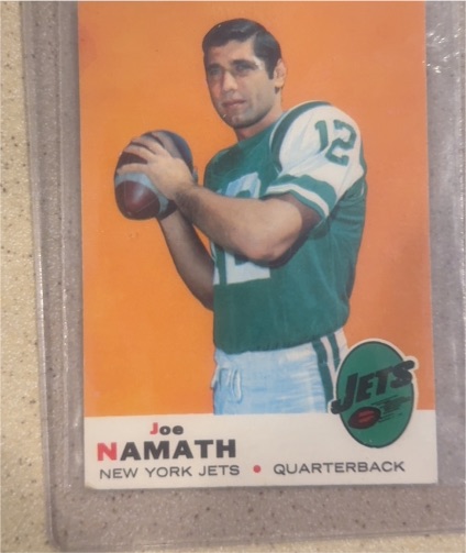 1969 Topps #100 Joe Namath — front