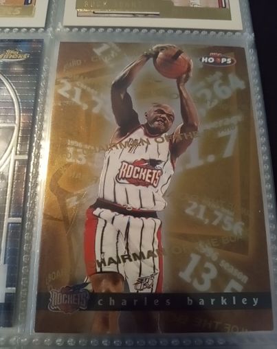 1997-98 NBA Hoops Chairman of the Board #5 Charles Barkley — front