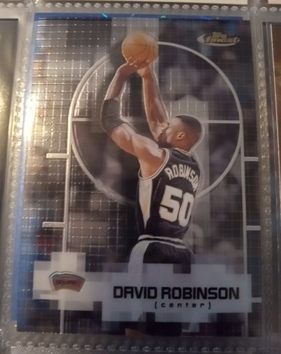 2000-01 Topps Finest #9 David Robinson — front