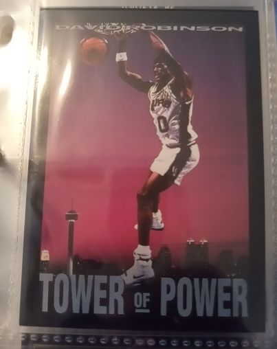 1993-94 Skybox Premium #336 David Robinson Tower of Power San Antonio Spurs — front