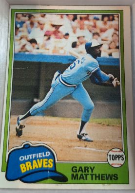1981 Topps #528 Gary Matthews — front
