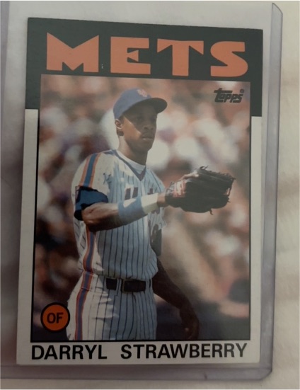 1986 Topps #80 Darryl Strawberry — front