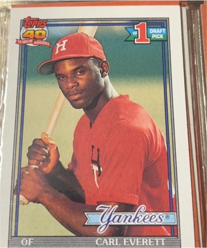 1991 Topps #113 Carl Everett — front