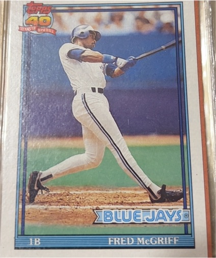 1991 Topps #140 Fred McGriff — front