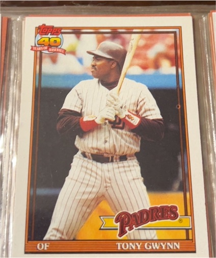 1991 Topps #180 Tony Gwynn — front