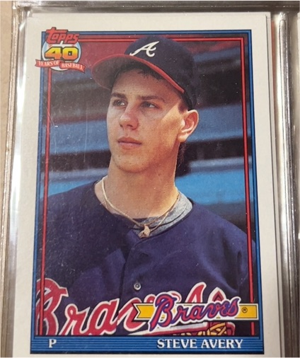 1991 Topps #227 Steve Avery — front