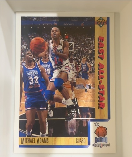 1991 Upper Deck #8 Michael Adams East All-Star — front
