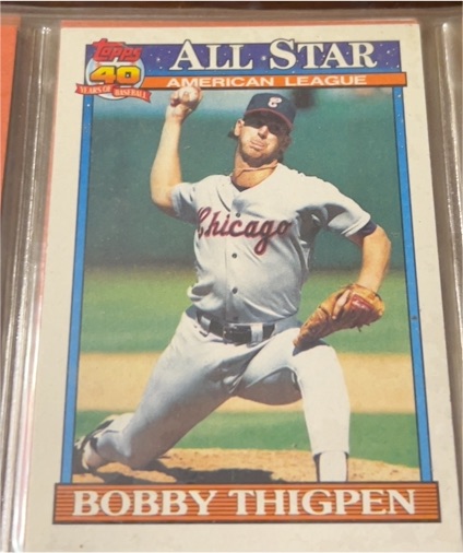 1991 Topps #396 Bobby Thigpen — front