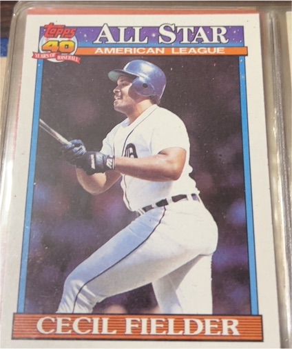 1991 Topps #386 Cecil Fielder — front