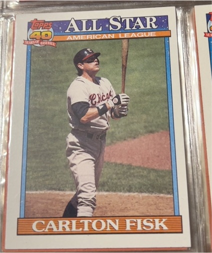 1991 Topps #393 Carlton Fisk — front