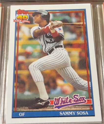 1991 Topps #414 Sammy Sosa — front
