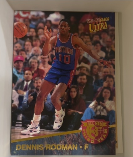 1992-93 Fleer Ultra #11 Dennis Rodman All-NBA Third Team — front