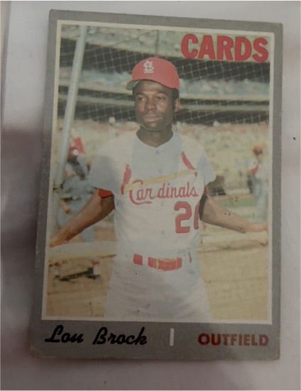 1970 Topps #330 Lou Brock — front