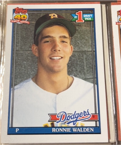 1991 Topps #596 Ronnie Walden — front