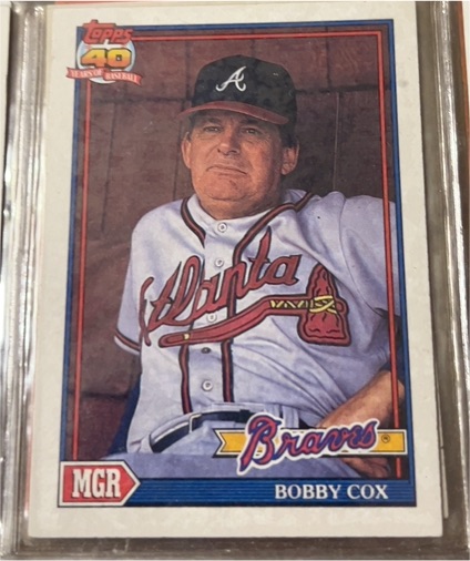 1991 Topps #759 Bobby Cox Atlanta Braves — front