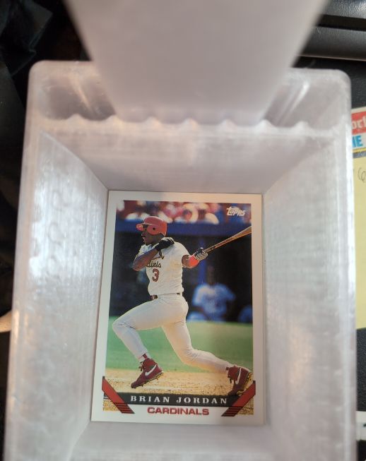 1991 Topps #3 Brian Jordan — front