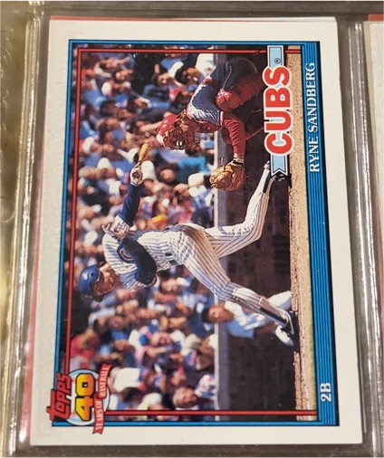 1991 Topps #740 Ryne Sandberg — front