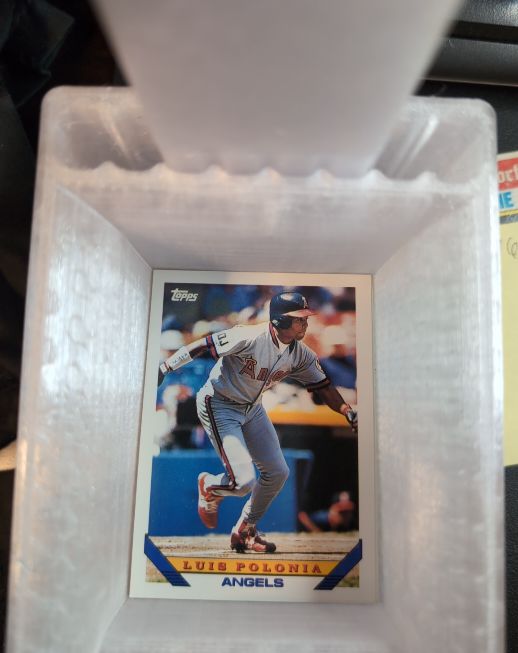 1993 Topps #429 Luis Polonia — front