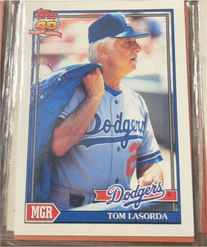1991 Topps #789 Tom Lasorda — front