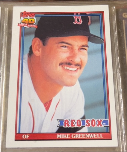 1991 Topps #792 Mike Greenwell — front