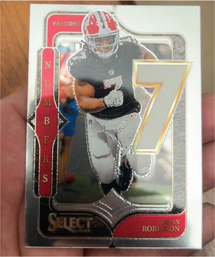 2024 Panini Select Numbers #7 Bijan Robinson — front