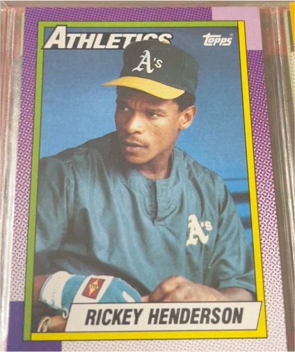 1990 Topps #450 Rickey Henderson — front