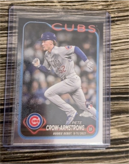 2024 Topps Update Series #US91 Pete Crow-Armstrong Rookie Debut — front
