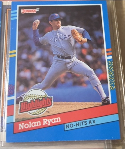 1991 Donruss #BC-3 Nolan Ryan Highlights — front