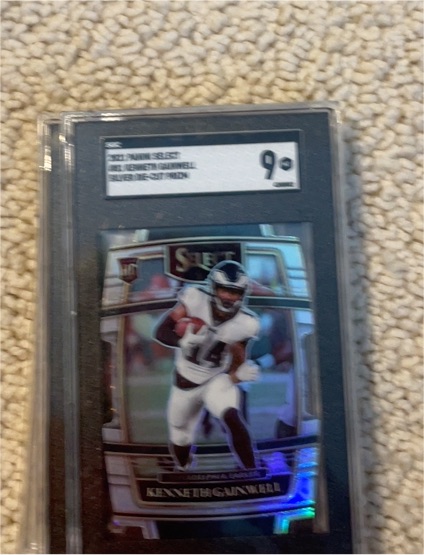 2021 Panini Select Silver Prizm Die-Cut #49 Kenneth Gainwell — front