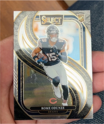 2024 Panini Select #136 Rome Odunze Premier Level RC Chicago Bears — front