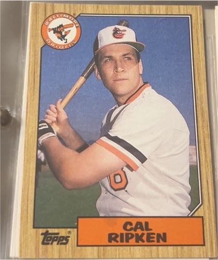 1987 Topps #784 Cal Ripken Jr. — front