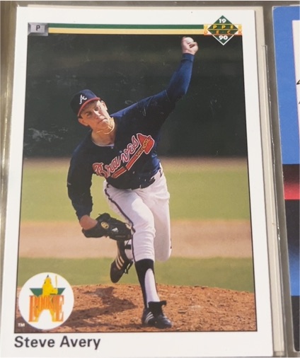 1990 Upper Deck #65 Steve Avery — front