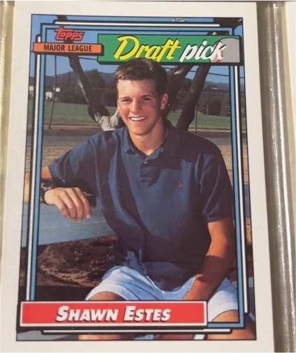1992 Topps #624 Shawn Estes — front