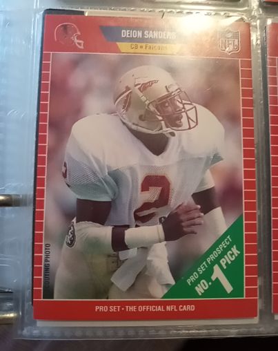 1989 Pro Set #486 Deion Sanders — front